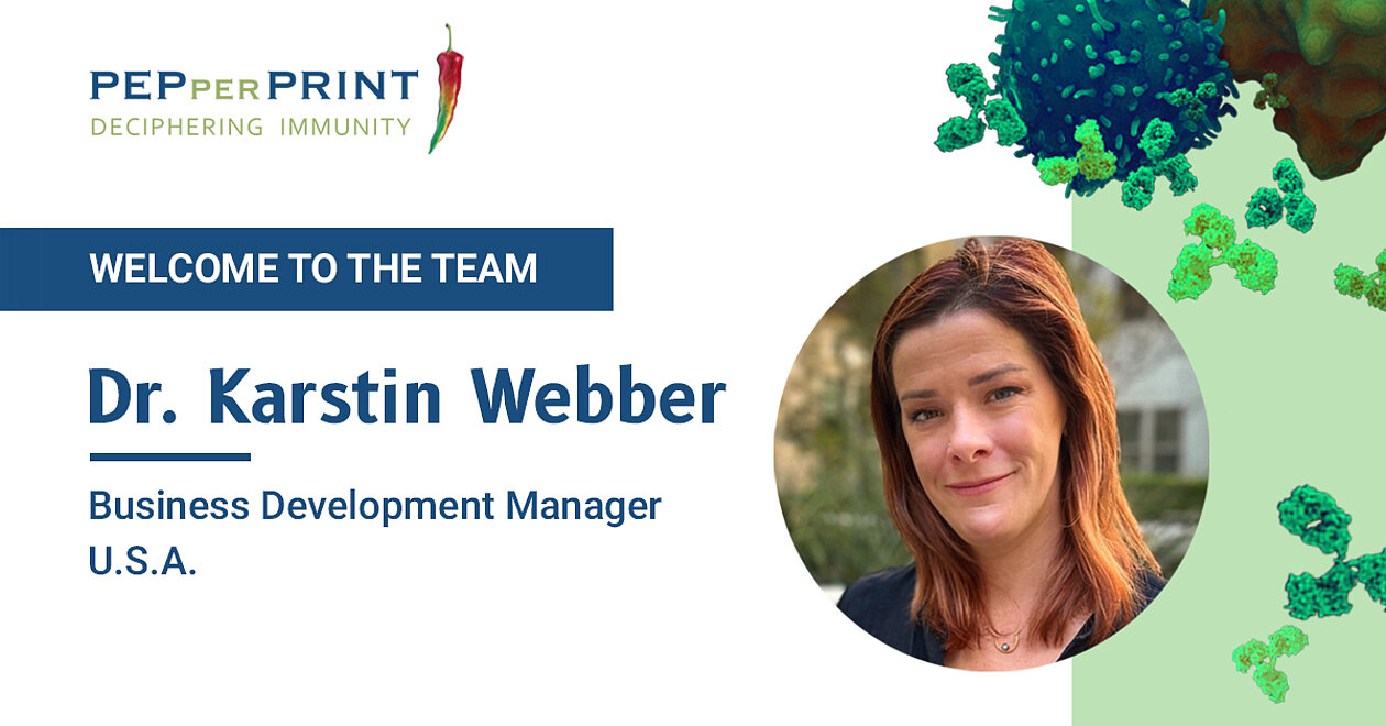 PEPperPRINT welcomes Dr. Karstin Webber as a new member of our Business Development team